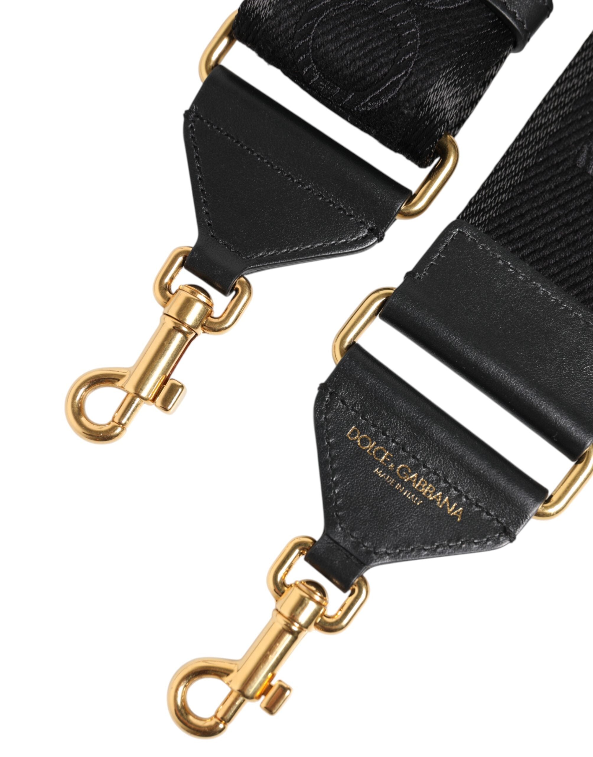 Dolce & Gabbana Black bag made of sturdy viscose with shoulder strap